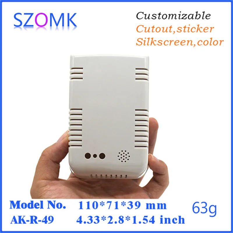 Пластиковые корпуса из АБС пластика для электроники (10 шт.) 110*71*39 мм настенное