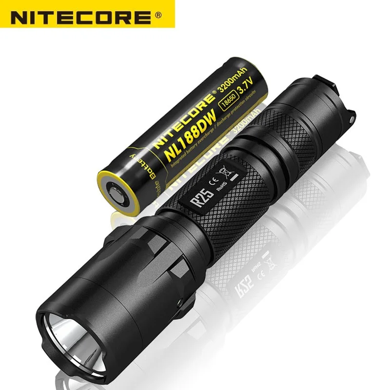 Nitecore R25 светодиодный светильник вспышка Cree XP L HI V3 белый стробоскопический фонарь