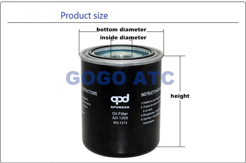 Высококачественный винтовой воздушный компрессор масляный фильтр ABAC50HP для A00909 |
