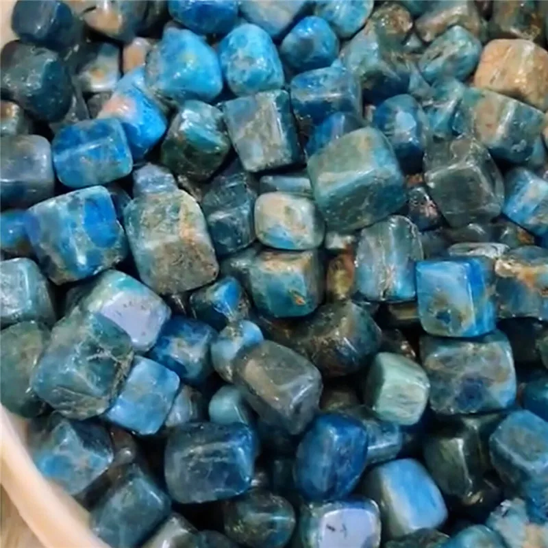 100 г Натуральный Синий Апатит кварцевый кристалл ролл куб счастливый натуральный