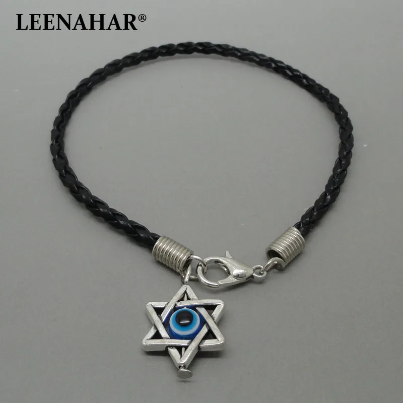 1 шт. черные браслеты KABBALAH Lucky String Star of со звездой Давида защита от сглаза старый