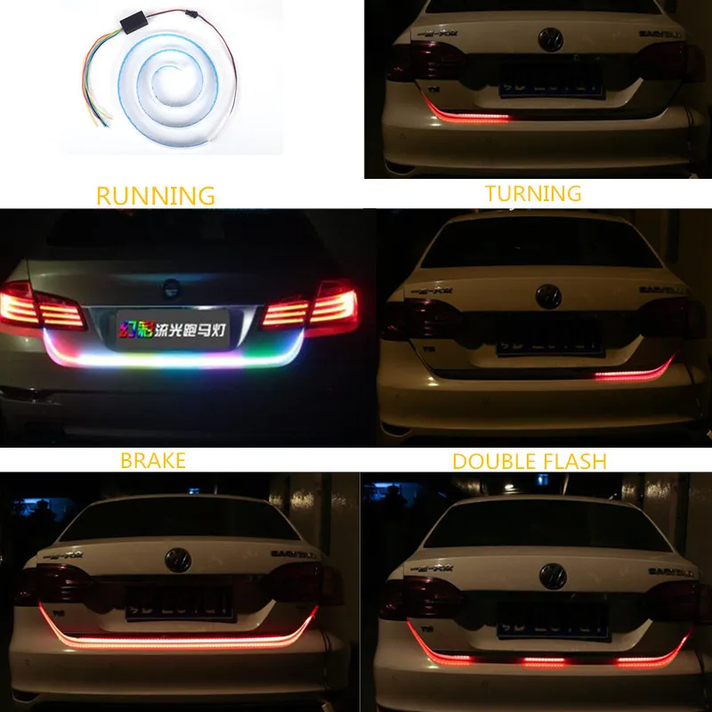 120 см 150 автомобильный Стайлинг RGB ходовой плавучий светодиодный динамический