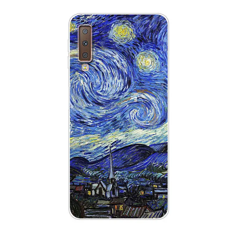 Чехол для Samsung Galaxy A7 2018 чехол телефона силиконовая Мягкая задняя крышка из ТПУ A 7