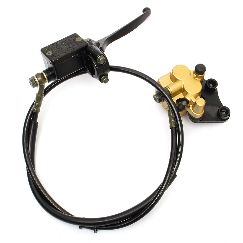 1 пара 12 мм гидравлический передний задний тормозной суппорт рычаг колодки для 50cc