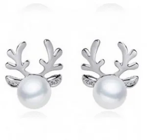 Новые модные уникальные инкрустированные серьги с искусственным жемчугом