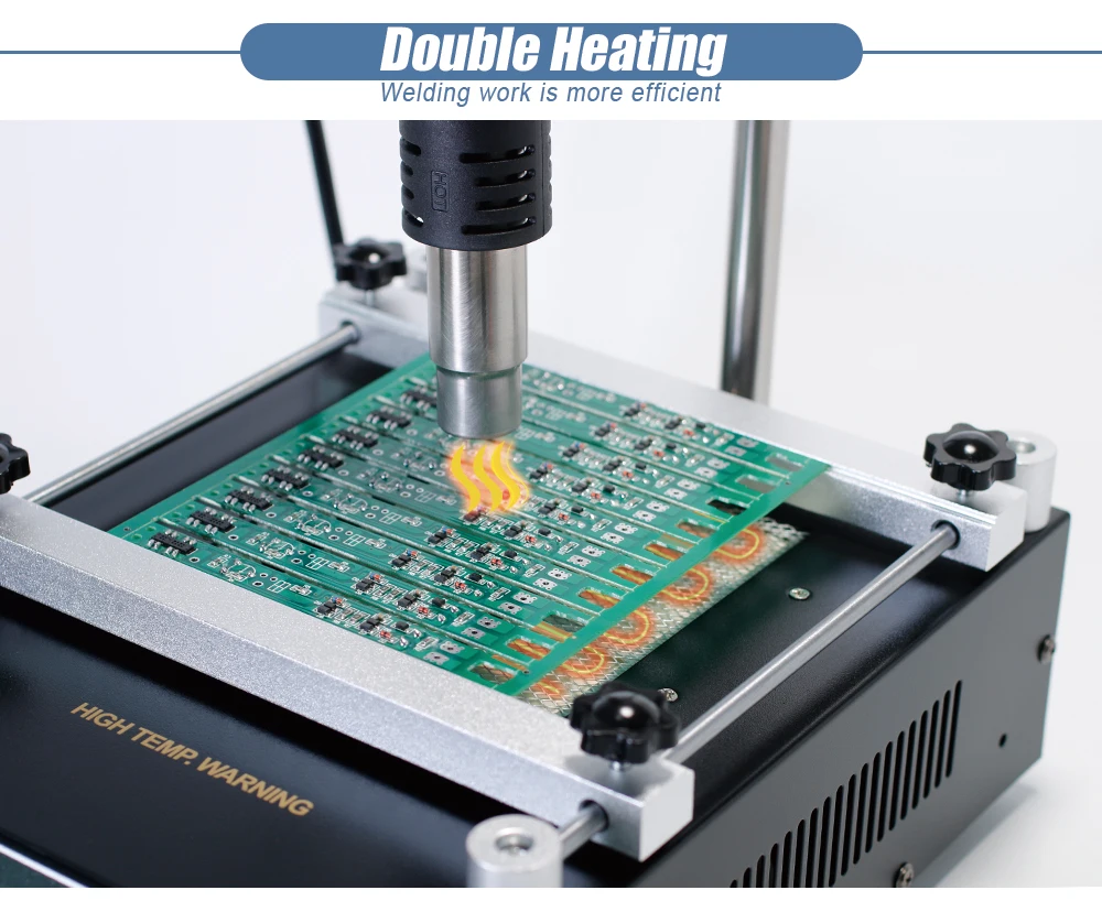WEP 853AAA паяльная станция BGA, станция подогревателя 1350 Вт SMD паяльная станция, фена, паяльник, сварочное оборудование