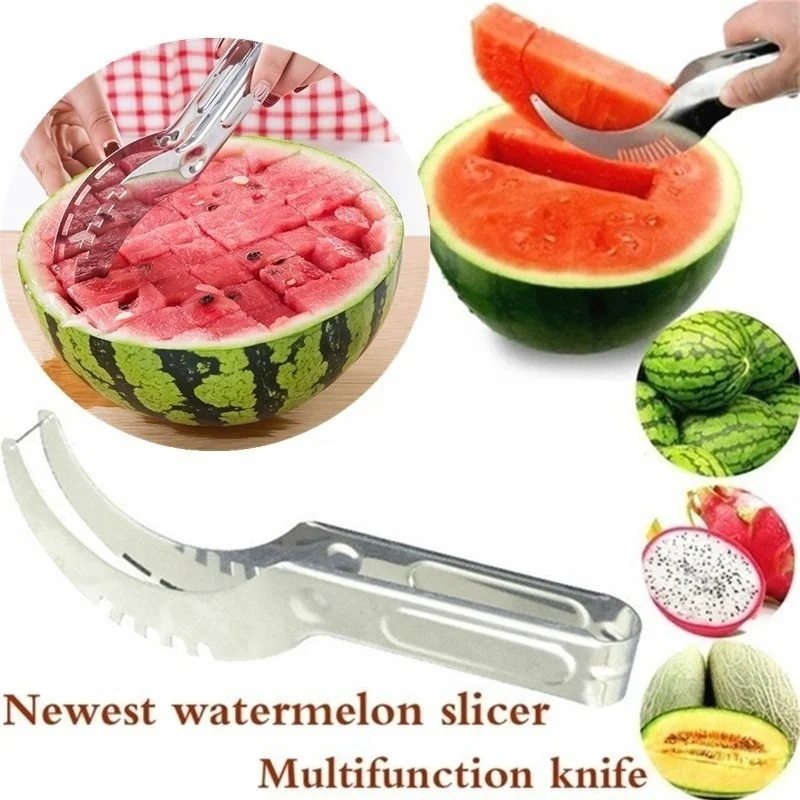 

Original Stainless Steel Watermelon Slicer Fruit Fast Cutter Knife Corer Fruit Vegetable Tools Kitchen Cutting Accessories