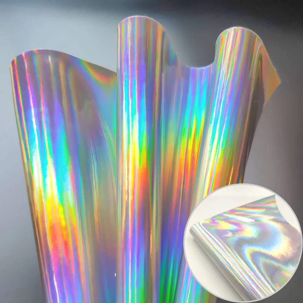 A4 20*30cm Laser Iridescent Mirrored Faux PU Leather Sewing Fabric Sheets For Bag Dress Craft Cloth DIY Bow Earring Material | Дом и сад