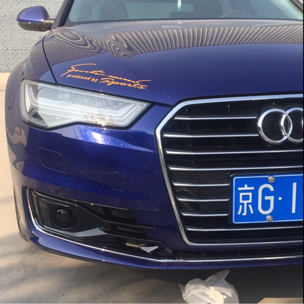 Для Audi A6 C7 передний бампер противотуманный светильник, решетка, передний противотуманный светильник, Набор противотуманных фар, противотуманный светильник, лампа, решетка, Крышка для автомобиля