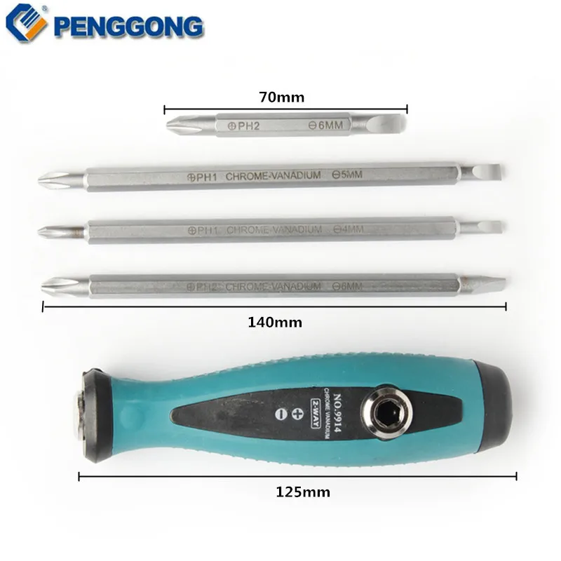 Набор отверток с прорезями Phillips 5 шт. ручные инструменты из стали термопластичной