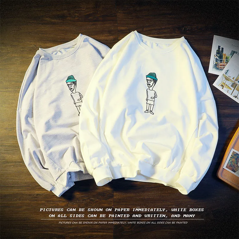 Man 2018 spring T-shirts 52% Cotton 48% Polyester Autumn Large Size T shirt Men's Clothing (Asian size M-5XL) | Мужская одежда