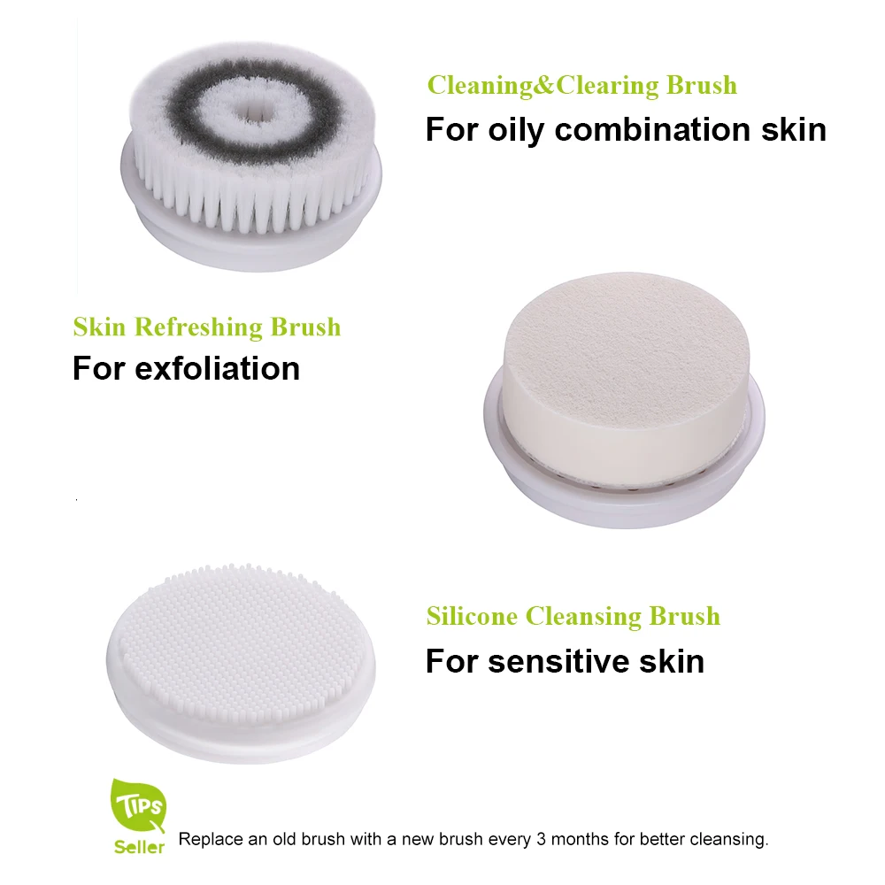 TOUCHBeauty 3 in1 Вращающаяся щетка для чистки лица костюм для мальчиков, футболка+ штаны с 3 замены щетки, 2 Скорость настройки с коробка для хранения TB-0759A