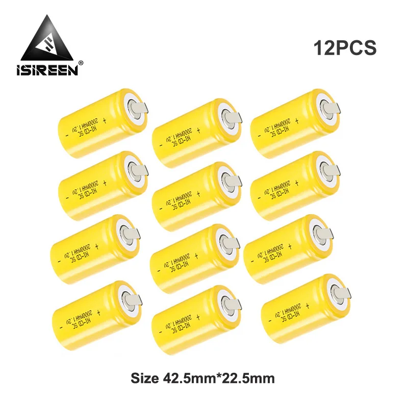 1 2 V 2000mAh SC Ni CD аккумуляторные батареи DIY блоки Subc аккумулятор электроинструменты