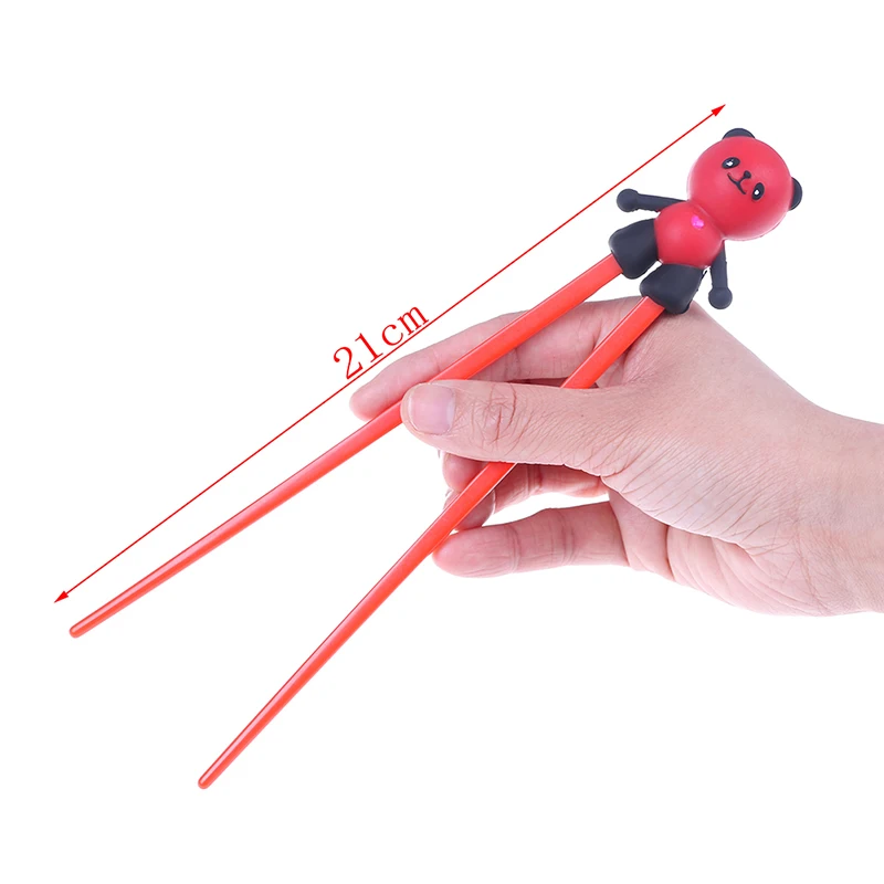 

1 Pair Helper Chopstick Silicone Cartoon Panda Children Baby Learning Training Chopsticks Beginner Easy Use