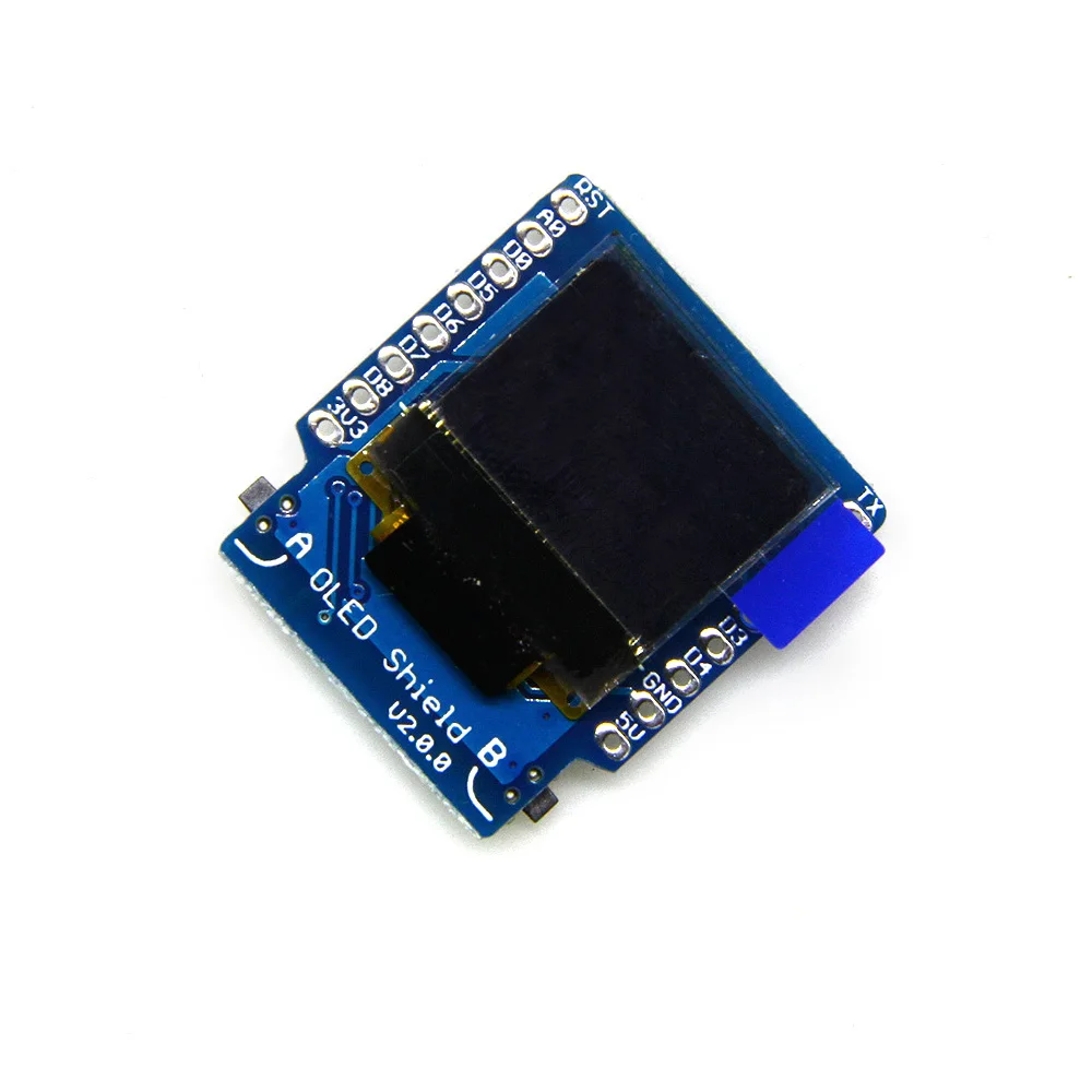 D1 Мини OLED щит V2.0.0 0 66 &quotдюймов 64X48 IIC I2C две кнопки макетная плата | Электроника