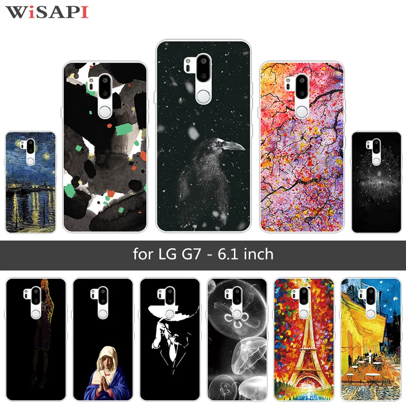 Мягкий ТПУ для Capas LG G7 Чехлы Медузы 6 1 дюйма Ультратонкий силиконовый чехол ThinQ G710