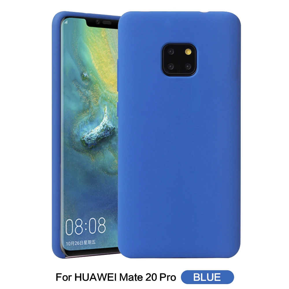 Для huawei mate 20 Pro Чехол Мягкий силиконовый удобный кожаный защитный чехол на заднюю