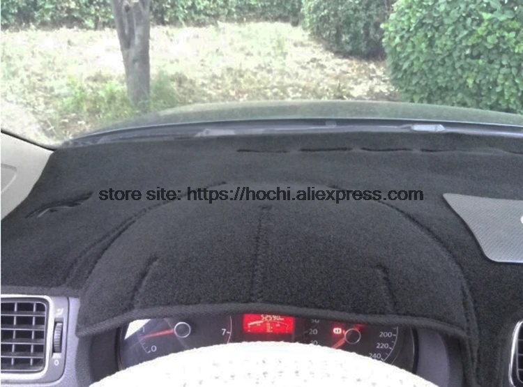 Для Volkswagen VW Polo двойной слой силикагель приборной панели автомобиля Инструмент платформа стол Избегайте светильник коврики крышка стикер