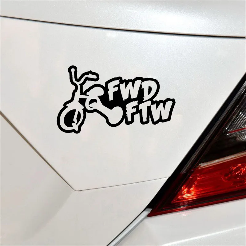 YJZT 15 см * 8 6 FWD FTW наклейка на машину виниловая смешная Дрифт турбо Гонки