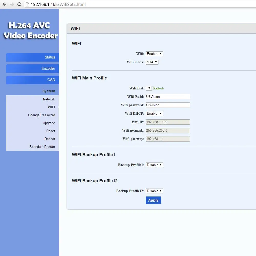 U8Vision MPEG 4 AVC/H.264 wifi HDMI видеокодер передатчик live широковещательный кодер