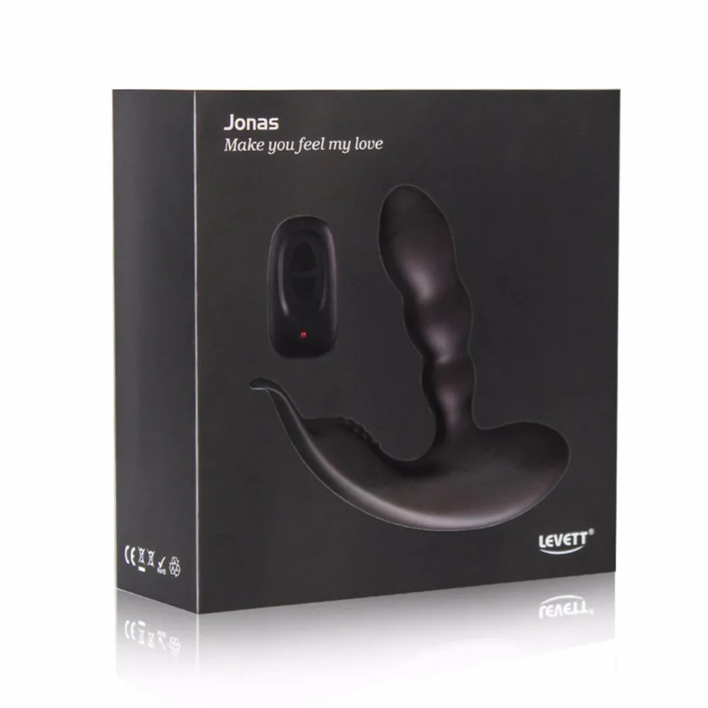 Levett Jonas USB Charging Prostate Massager Wireless Remote Control Prostata Vibrator for Men Anal Sex Toys |