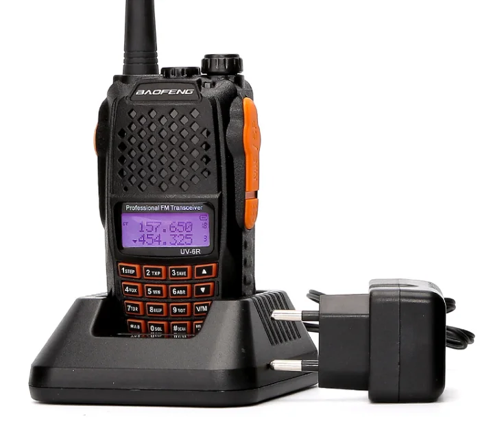 100% Оригинал Baofeng UV-6R двухдиапазонный двухсторонний радиоприемник Ham Walkie Talkie uv 6r