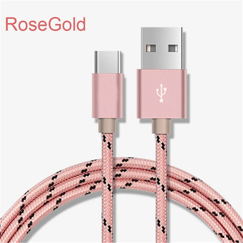 Rose Gold Для Xiaomi Pocophone F1 type C Быстрая зарядка USB кабель для samsung Note 9 8 S9 type-C кабель для передачи данных зарядное устройство для телефона адаптер для iPhone - Цвет: Rose Gold