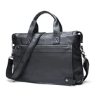 Мужской портфель из натуральной коровьей кожи, деловой портфель, сумка через плечо, мужская сумка-мессенджер, сумка для компьютера