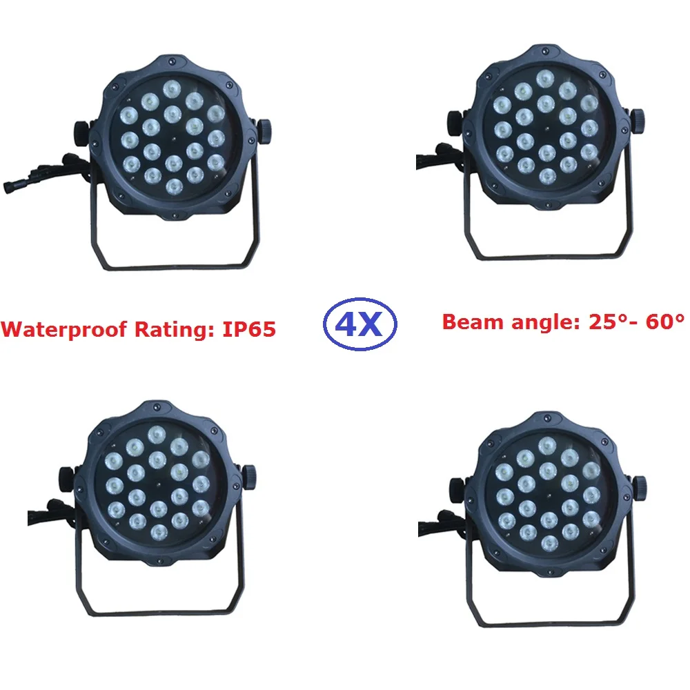 4 шт./лот светодиодные Банки Par в 1 четыре цвета 18 х10 Вт|led par light|par can lightpar light |