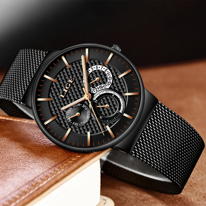 Часы Chronograrp спортивные высокопрочные водонепроницаемые кварцевые розовое