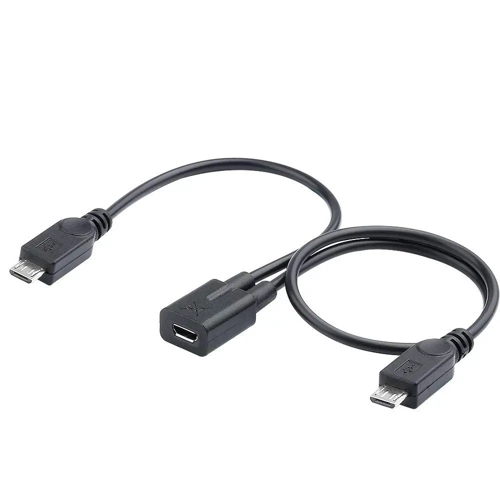 Micro F 2x Micro M Electop Micro USB 2,0 мама к двойной 2 сплиттер папа-папа Y расширение данных Кабель зарядного устройства Шнур Micro USB Мужской для передачи данных - Цвет: Micro F 2x Micro M