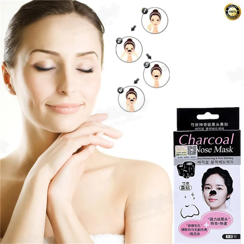 Всасывающая черная маска для удаления угрей черных точек полоски грязи уход за