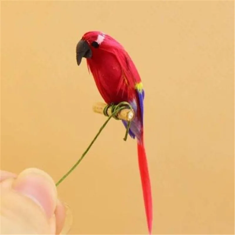 1:12 Миниатюрный Кукольный домик Красный Попугай птица сказочный пейзаж | Дом и сад