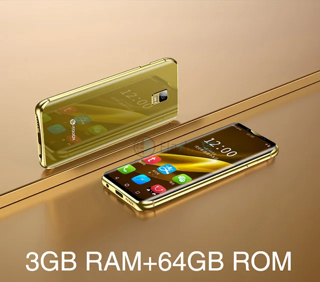 3GB 64GB Gold Мини-смартфон K-Touch i10, четырехъядерный, 3 ГБ, 64 ГБ, 3,46 дюймов, 6D, изогнутое стекло, экран, Android 8,1, Face ID, wifi, маленький смартфон 4G - Цвет: 3GB 64GB Gold