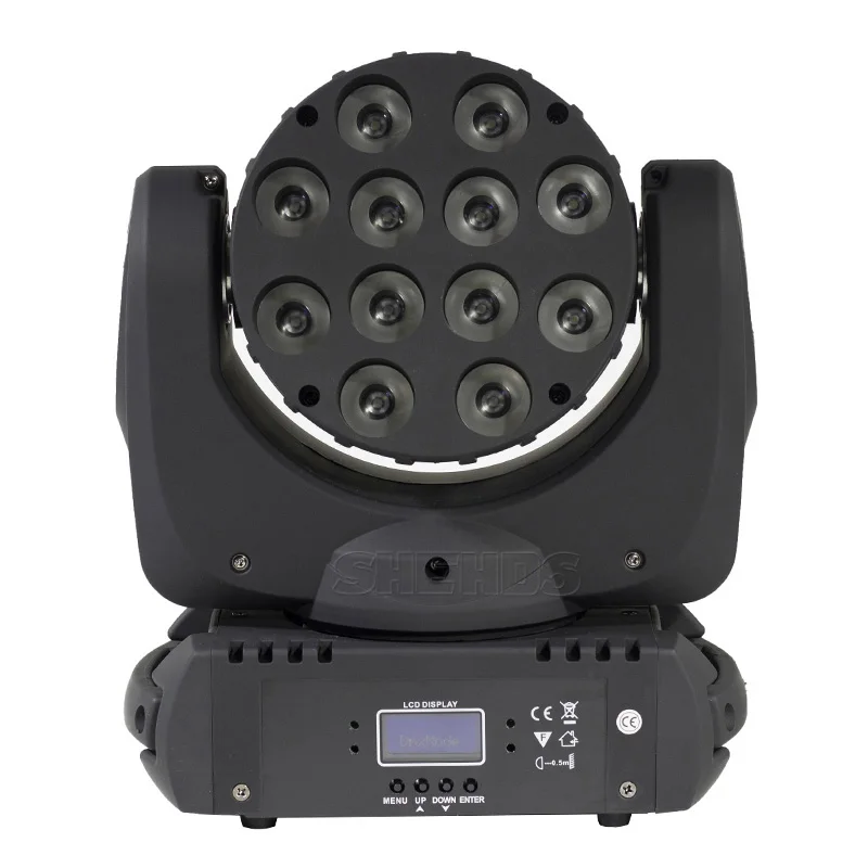 12x12W RGBW 4in1 Светодиодный светильник с движущейся головкой 12x12 Вт RGBW Quad СВЕТОДИОДНЫЙ s с отличными праграммами 9/16 каналов DMX контроллер SHEHDS сценический светильник ing - Цвет: 12x12W RGBW 4in1