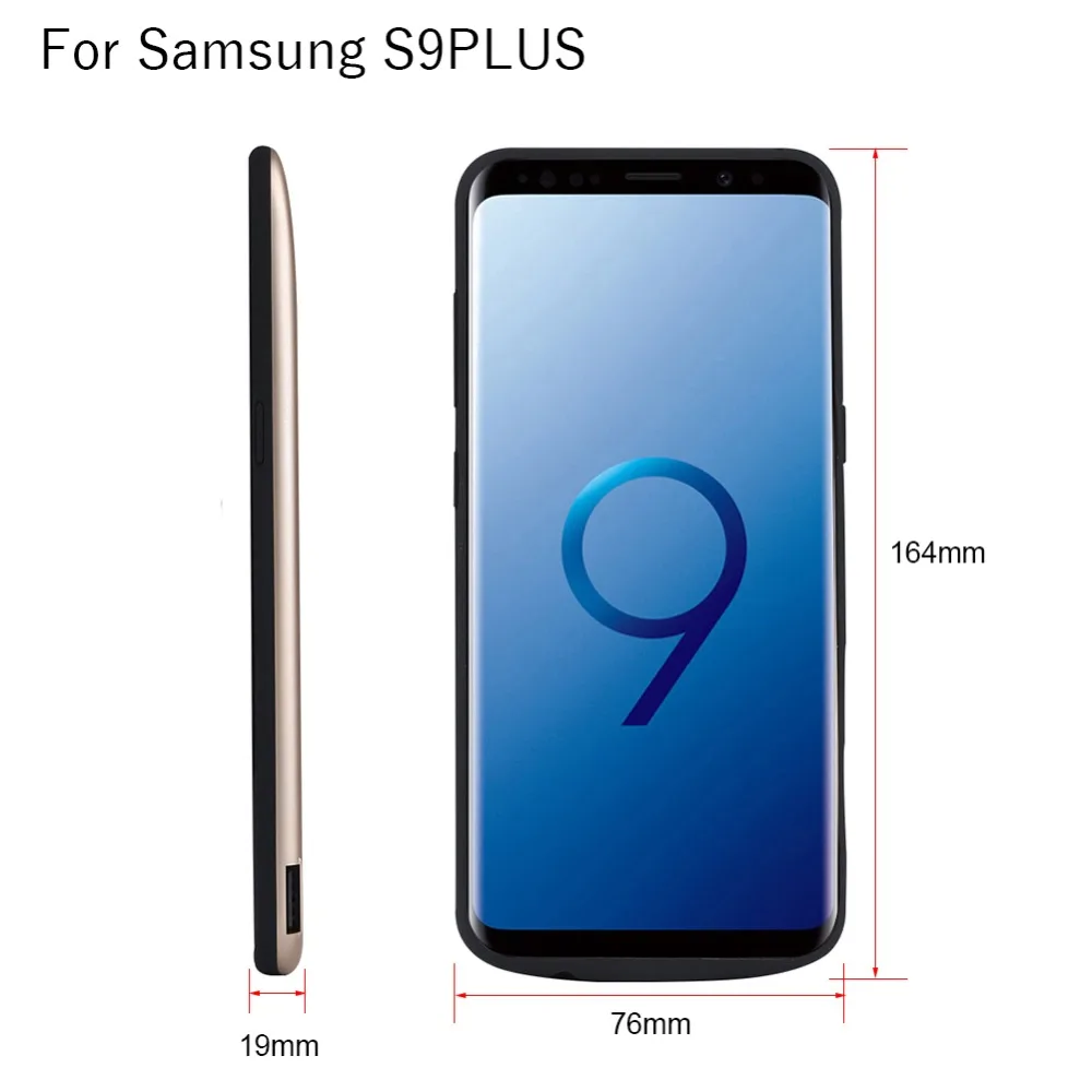 Батарея Зарядное устройство чехол для samsung Galaxy S9 S8 плюс мягкий ТПУ Мощность банк чехол для телефона чехол для samsung S8 S9 плюс Батарея чехол