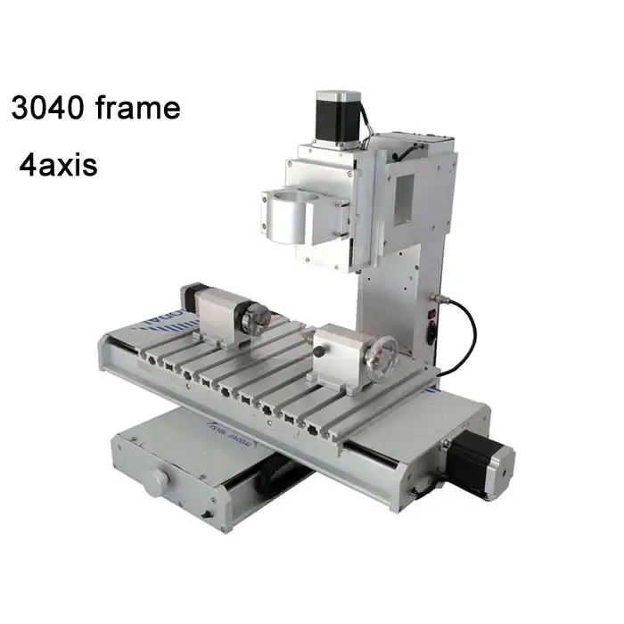 Стойка типа CNC 3040 рама 4 оси cnc гравировальная машина Рабочая площадь 300*400*150 мм для