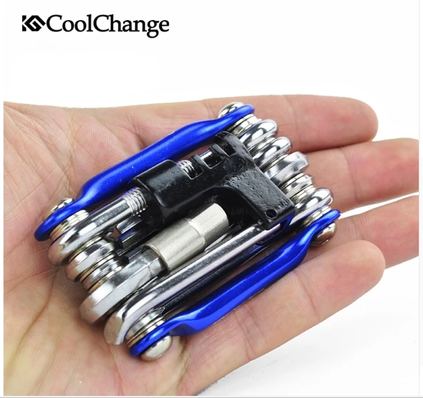 Coolchanger 11 в 1 многофункциональные велосипедные Инструменты для ремонта велосипеда