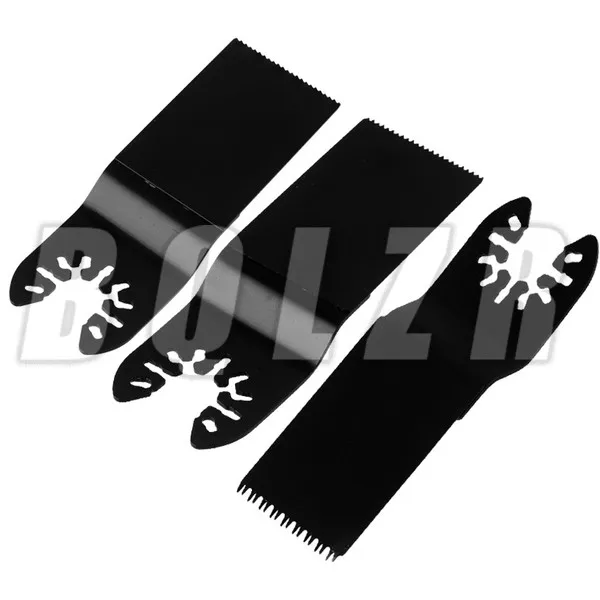 

Black 15 PCS HCS Quick Release Saw Blades Multitool Precision Mix Set