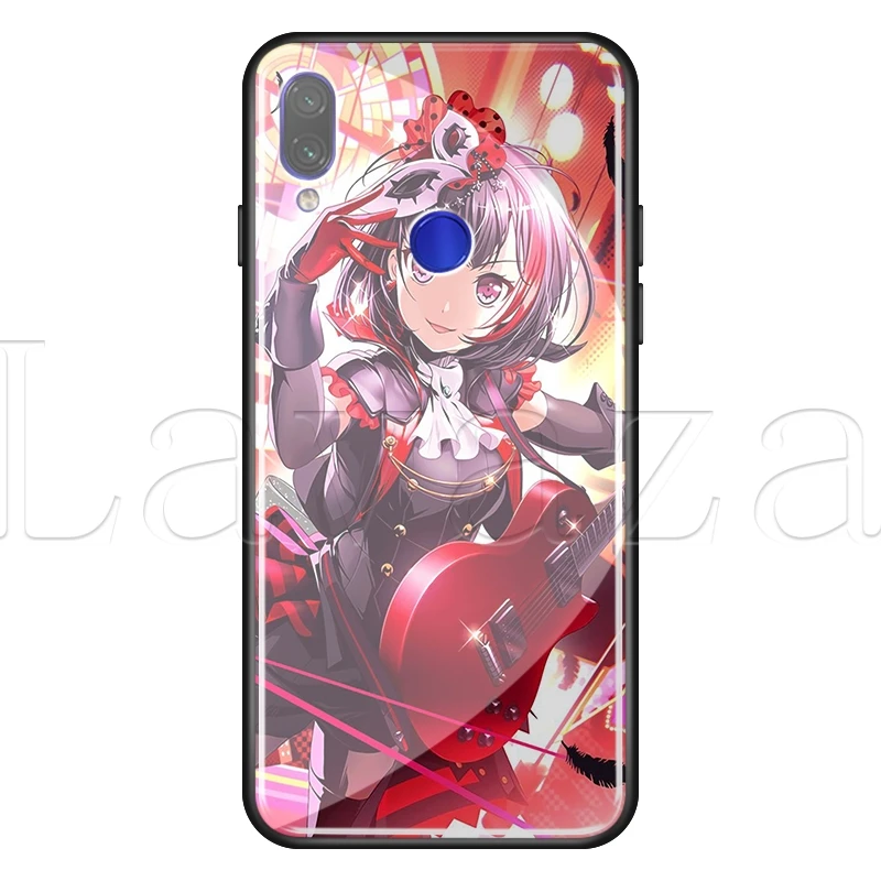TG4 Lavaza BanG Dream закаленное стекло TPU случай для Redmi Примечание 4X5 6 6A 7 Pocophone F1 - Цвет: TG4