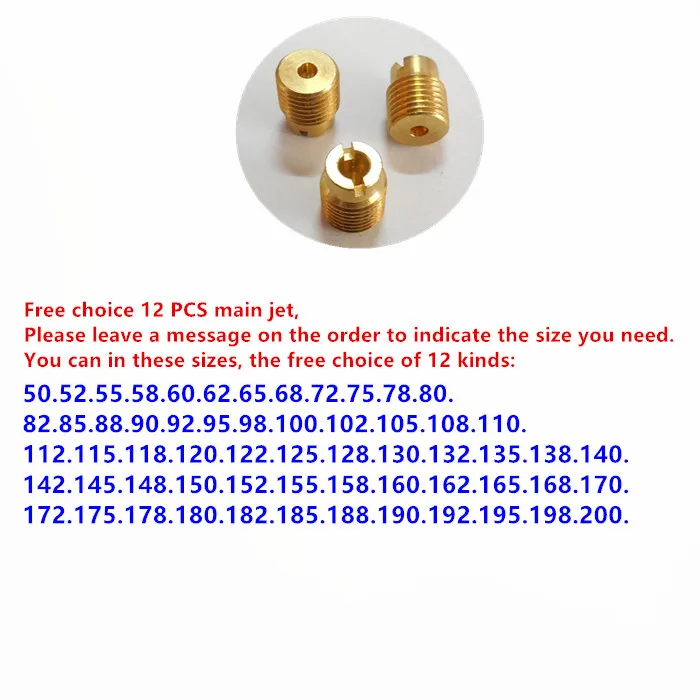 

(12 шт. основная струя/упаковка) карбюраторная до 99101-124(ZF5)FCR медленная струя воздуха KPS OEM CVK основная струя KZ750N KZ440A/B/D/G