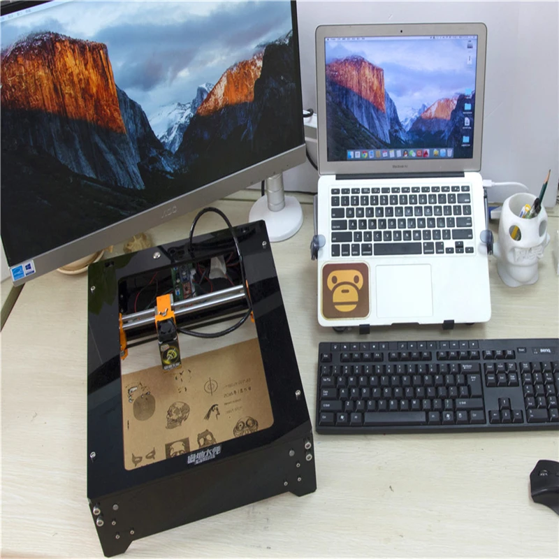 Настольная миниатюрная лазерная гравировальная машина V2 2500 mwdiy маркировочная