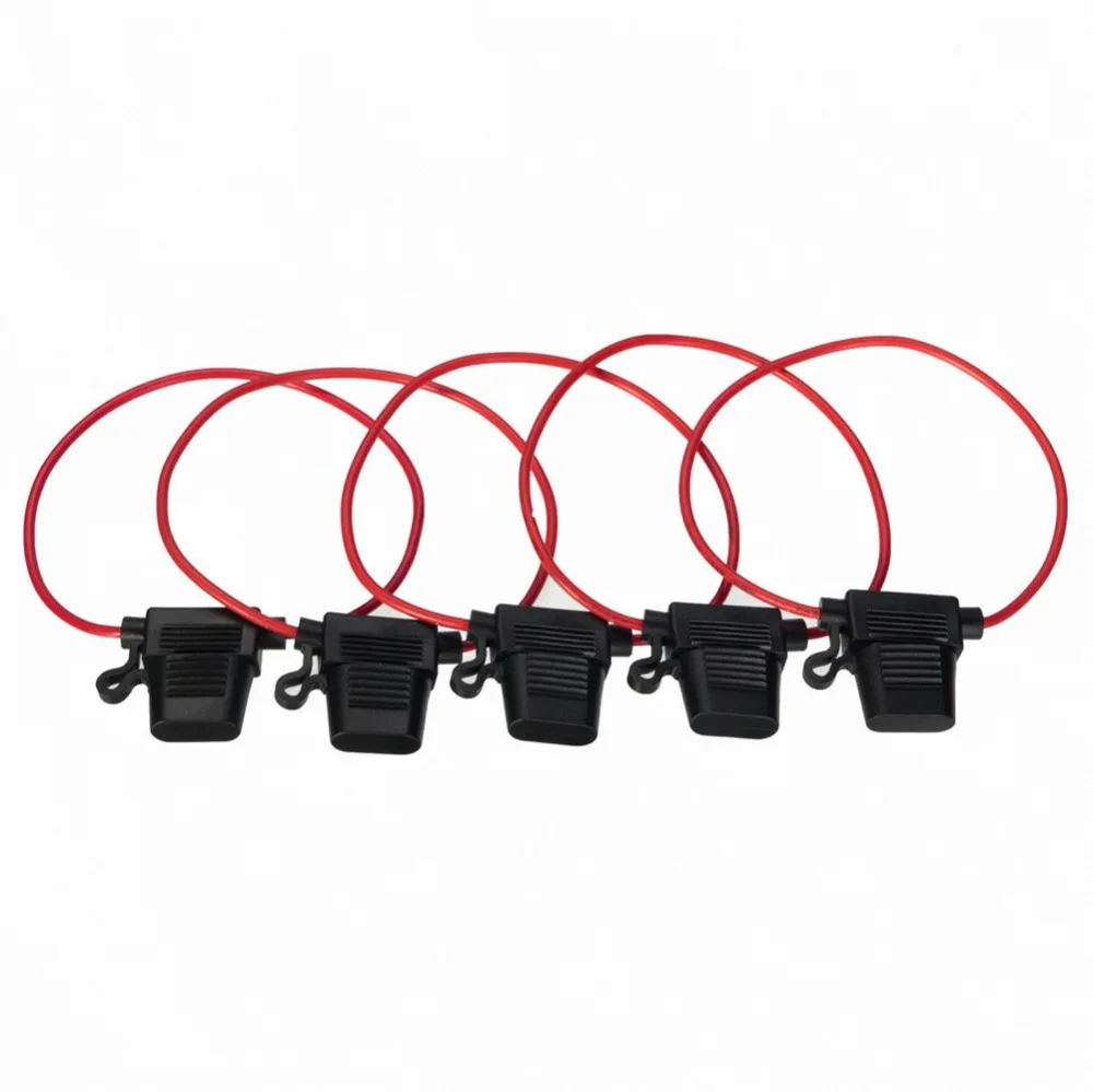 5 шт. в линии Автомобильный держатель предохранителя Водонепроницаемый 30A 12V DC