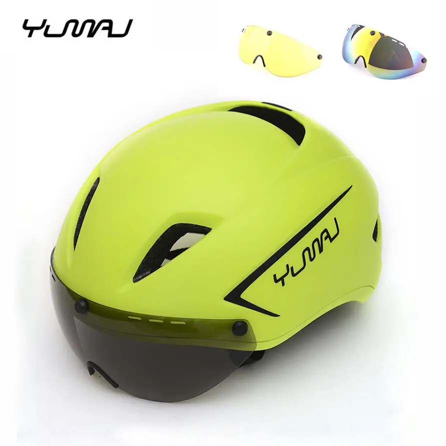 Новый Магнитный защитный шлем Aero TT для дорожного велосипеда 3