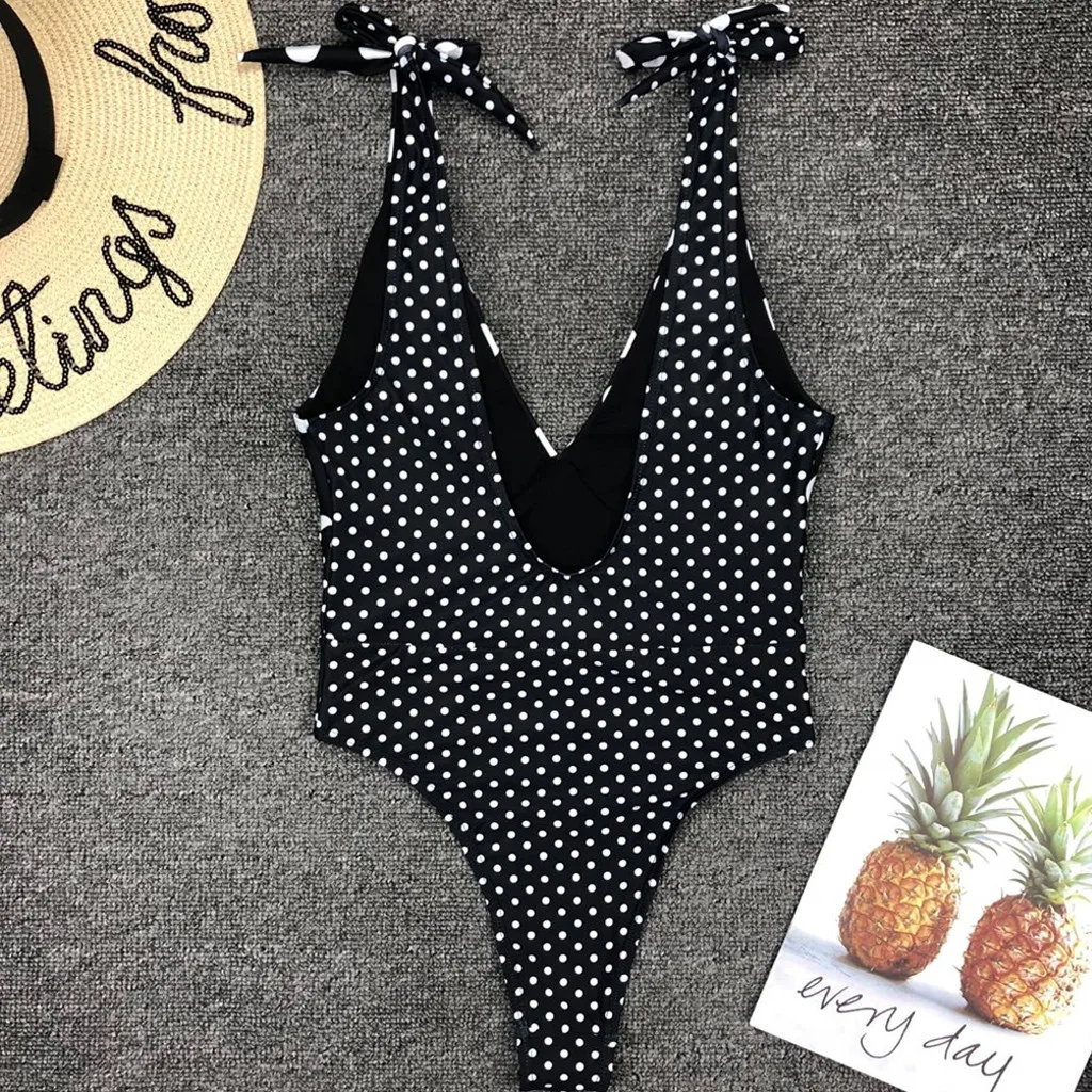 SAGACE сдельный купальник волнистый принт ретро боди для отдыха женский бикини |