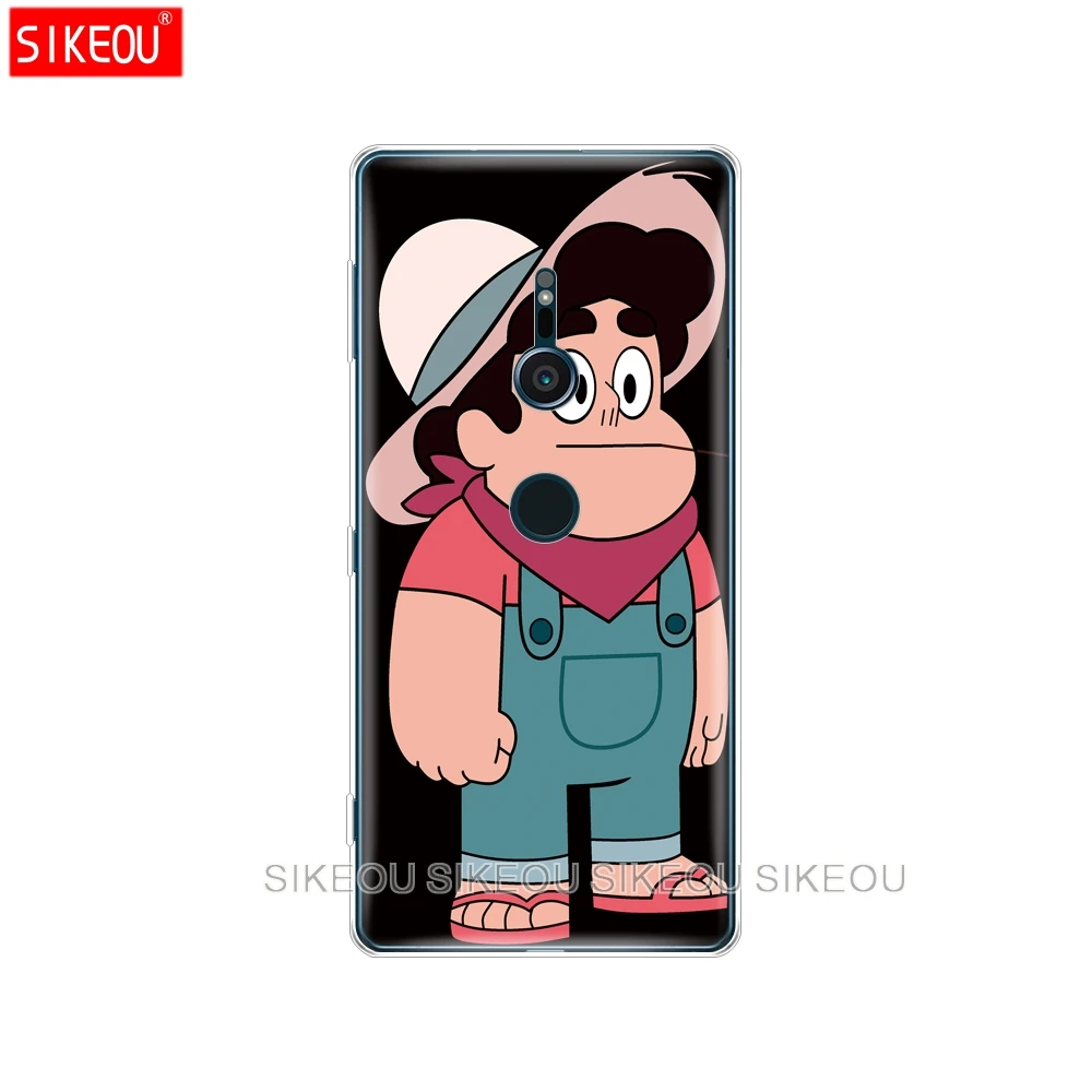 Силиконовый чехол для телефона sony xperia XA1 XA2 ULTRA PLUS L1 L2 XZ1 XZ2 compact XZ PREMIUM crystal gems steven