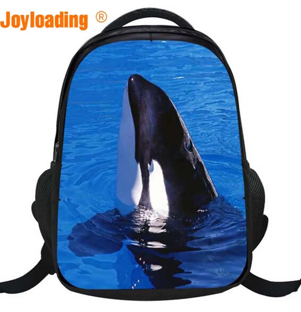 Joyloading Cartoon Dolphin Design Backpack Preppy Students Schoolbag Kids Bag | Багаж и сумки