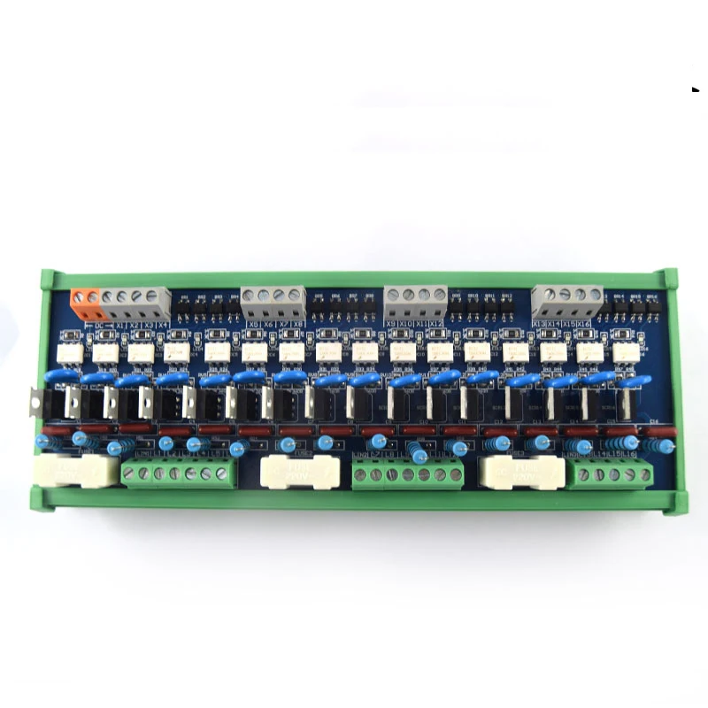 16-канальный PLC AC усилитель плата вывода контрольный тиристорный изоляция оптопары для доска бесконтактных 24V релейный модуль печатной платы