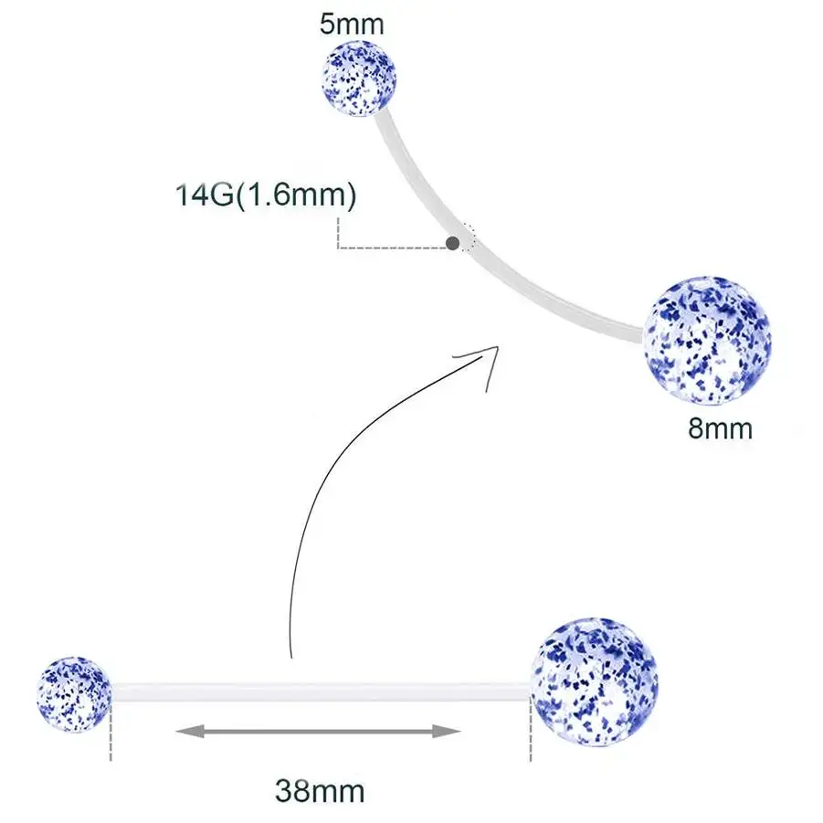 Светящиеся Кольца для пупка 1 шт. кольцо беременной женщины Модные Цветные штанги