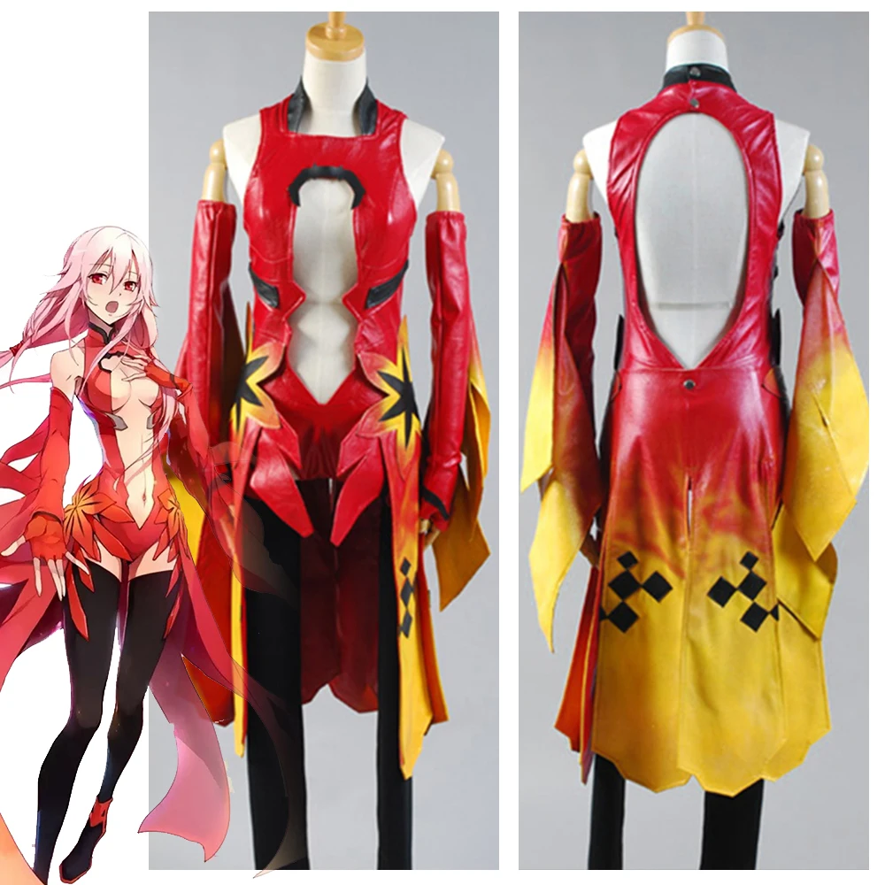 Guilty Crown Inori Yuzuriha костюмы для косплея для женщин на заказ